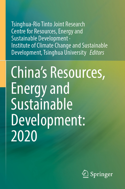 China&rsquo;s Resources, Energy and Sustainable Development: 2020 - 