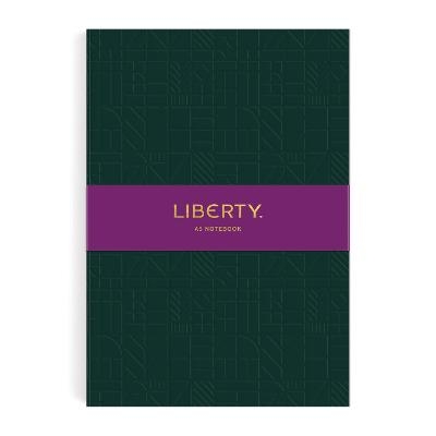Liberty Dark Green Tudor A5 Embossed Journal -  Galison