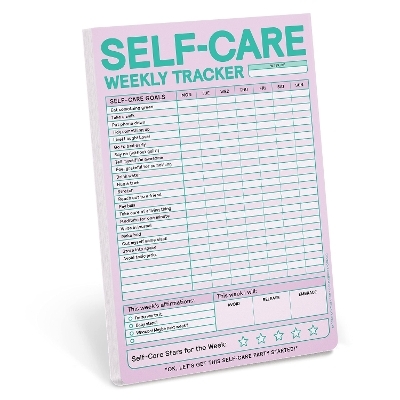 Knock Knock Self-Care Weekly Tracker Pad (Pastel Version) - 
