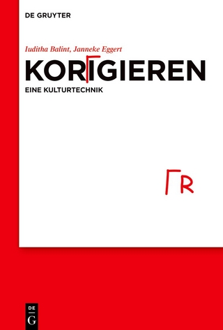 Korrigieren – eine Kulturtechnik