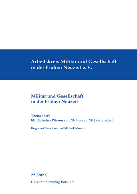 Milit&auml;risches Wissen vom 16. bis zum 19. Jahrhundert - Andreas Dethloff, Volker Mende, Andrea Thiele, Markus Meumann, Anne-Simone Rous