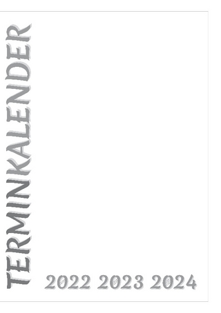 Terminplaner Terminkalender - für 3 Jahre - 2022 2023 2024 - simpel universell übersichtlich