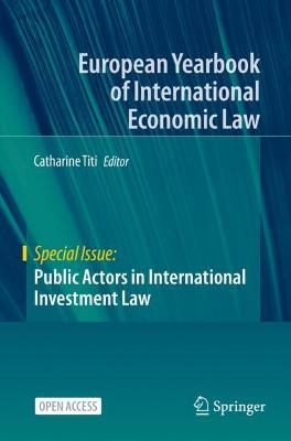 Public Actors in International Investment Law - 