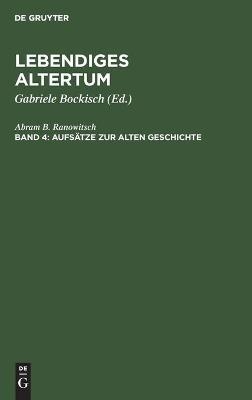 Aufs&auml;tze zur alten Geschichte - Abram B. Ranowitsch