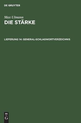 General-Schlagwortverzeichnis - Max Ulmann