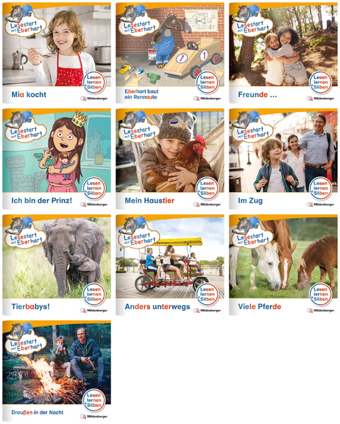 Paket &ndash; Lesestart mit Eberhart, Lesestufe 1: Komplettbezug Heft 51-60 - Stefanie Drecktrah, Nicole Brandau