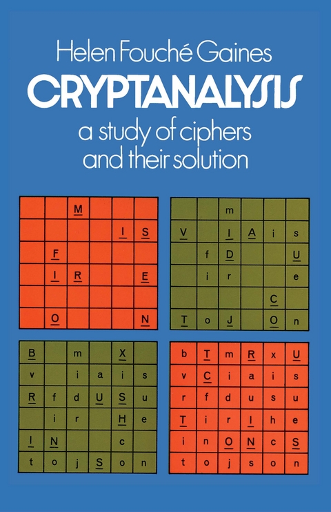 Cryptanalysis - Helen F. Gaines