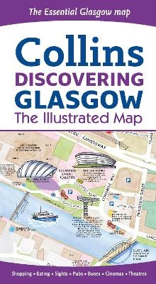 Discovering Glasgow Illustrated Map - Dominic Beddow