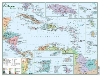 Caribbean Wall Map