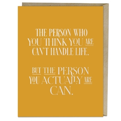 6-Pack  Elizabeth Gilbert for Em & Friends The Person You Actually Are Card - 
