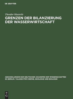 Grenzen der Bilanzierung der Wasserwirtschaft - Theodor Musterle