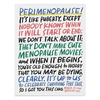 6-Pack Em & Friends It's Like Puberty Perimenopause Support Card