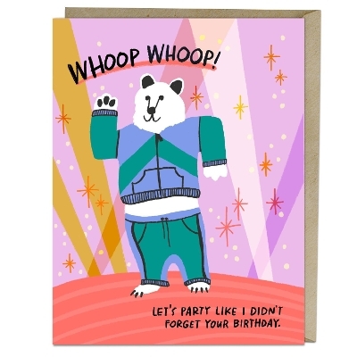 6-Pack Em & Friends Whoop Whoop Belated Birthday Card - 