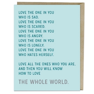 6-Pack Elizabeth Gilbert for Em & Friends Love The One in You Card