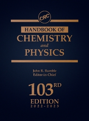 CRC Handbook of Chemistry and Physics