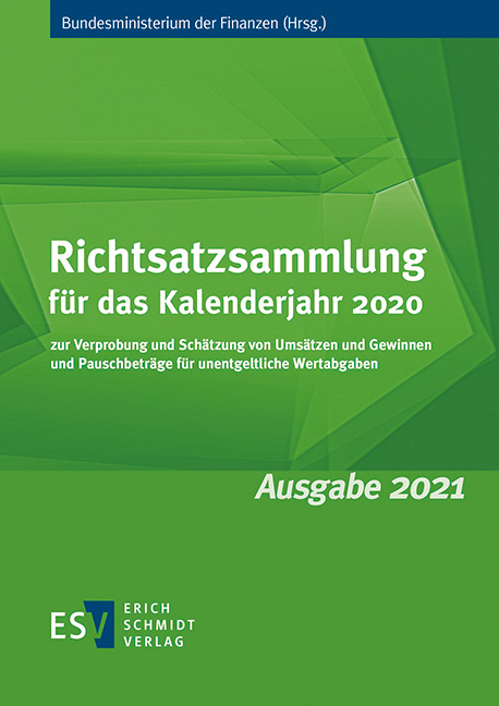 Richtsatzsammlung f&uuml;r das Kalenderjahr 2020