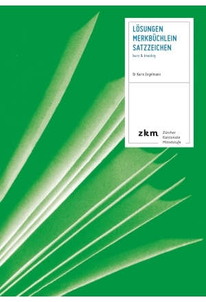 Merkb&uuml;chlein Satzzeichen L&ouml;sungen - Karin Engelmann