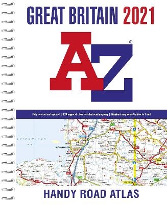 Great Britain A-Z Handy Road Atlas 2021 (A5 Spiral) -  A&ndash;Z maps,  A-Z Maps