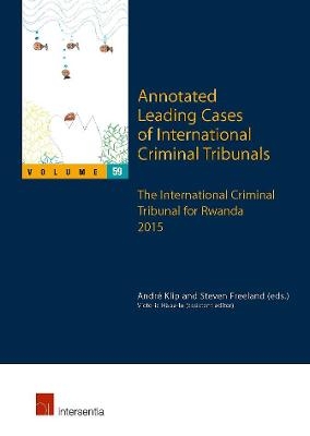 Annotated Leading Cases of International Criminal Tribunals - volume 59