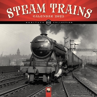 Steam Trains Heritage Wall Calendar 2023 (Art Calendar)
