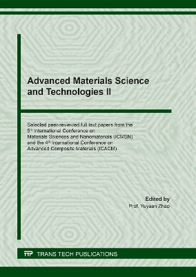 Advanced Materials Science and Technologies II - 
