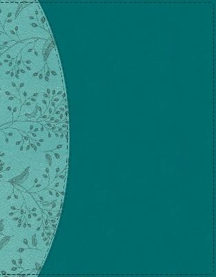 NIV, Beautiful Word Bible, Updated Edition, Peel/Stick Bible Tabs, Leathersoft, Teal, Red Letter, Comfort Print -  Zondervan