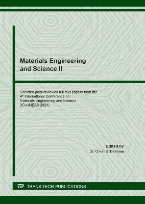 Materials Engineering and Science II - 