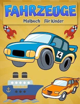 Malbuch Fahrzeuge für Kinder