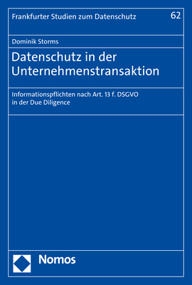Datenschutz in der Unternehmenstransaktion