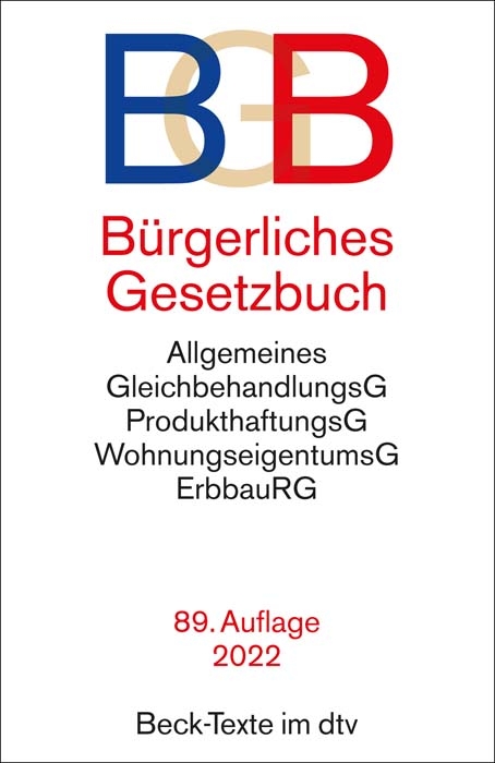 B&uuml;rgerliches Gesetzbuch