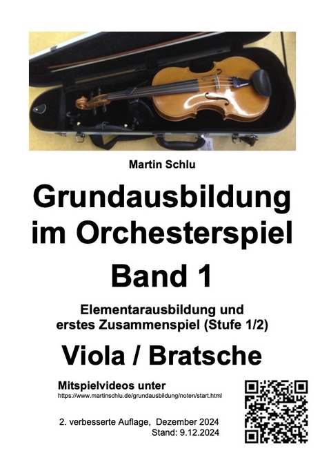 Grundausbildung im Orchesterspiel, Viola, Band 1 - Martin Schlu