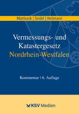 Vermessungs- und Katastergesetz Nordrhein-Westfalen - Klaus Mattiseck, Jochen Seidel, Stephan Heitmann
