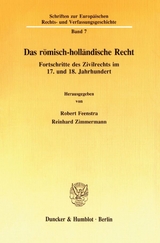 Das r&ouml;misch-holl&auml;ndische Recht. - 