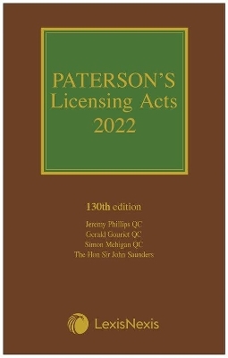 Paterson's Licensing Acts 2022