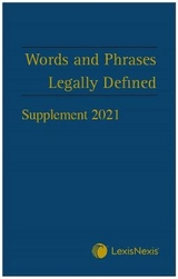 Words and Phrases Legally Defined 2021 Supplement - Hay, David