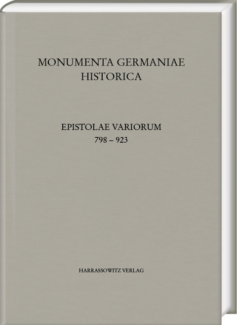 Epistolae variorum 798&ndash;923 - 