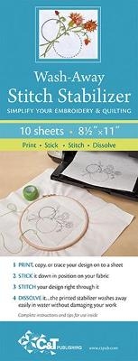 Wash-Away Stitch Stabilizer -  Various