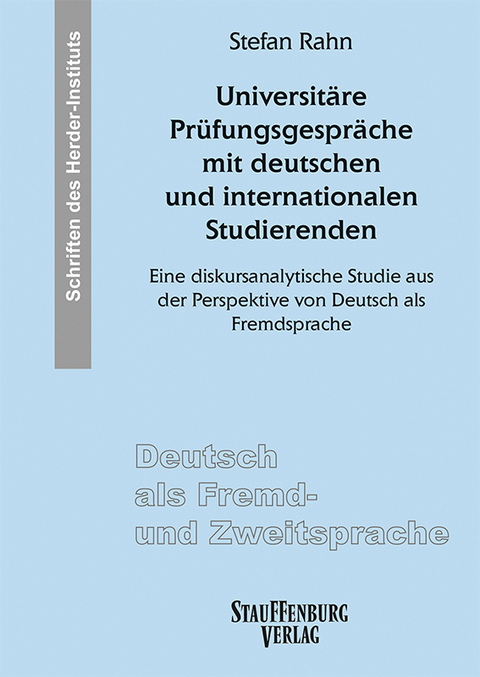 Universit&auml;re Pr&uuml;fungsgespr&auml;che mit deutschen und internationalen Studierenden - Stefan Rahn