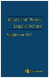 Words and Phrases Legally Defined 2022 Supplement - Hay, David