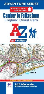 England Coast Path National Trail Official Map Camber to Folkestone