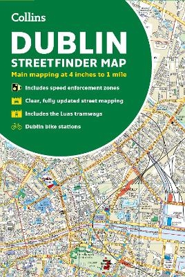 Collins Dublin Streetfinder Colour Map -  Collins Maps