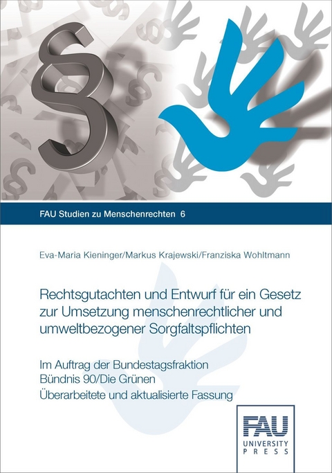 Rechtsgutachten und Entwurf f&uuml;r ein Gesetz zur Umsetzung menschenrechtlicher und umweltbezogener Sorgfaltspflichten - Eva-Maria Kieninger, Markus Krajewski, Franziska Wohltmann