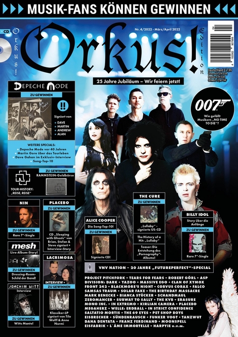 Orkus!-Edition Nr. 4 - M&auml;rz/April 2022 mit zahlreichen DEPECHE MODE-Specials! - 