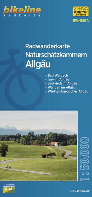 Radwanderkarte Naturschatzkammern Allgäu RW-NSKA