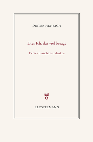 Dies Ich, das viel besagt