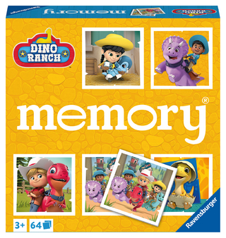Ravensburger memory® Dino Ranch - 20923 - der Spieleklassiker mit Bildern aus der beliebten TV-Serie Dino Ranch, Merkspiel für 2 - 8 Spieler ab 3 Jahren