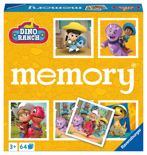 Ravensburger memory&reg; Dino Ranch - 20923 - der Spieleklassiker mit Bildern aus der beliebten TV-Serie Dino Ranch, Merkspiel f&uuml;r 2 - 8 Spieler ab 3 Jahren - William H. Hurter