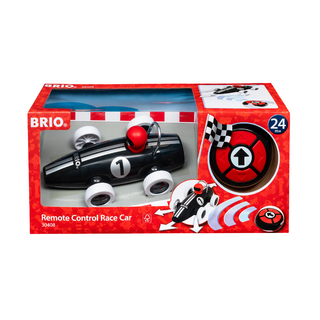 BRIO 30408 RC Rennwagen Schwarz - Stylisher Rennwagen mit kindgerechter und intuitiver Fernbedienung - Empfohlen für Kinder ab 2 Jahren