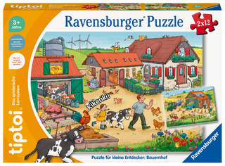 tiptoi® Puzzle für kleine Entdecker: Bauernhof - 2x12 Teile