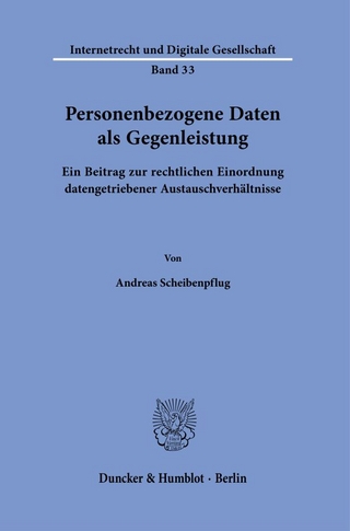 Personenbezogene Daten als Gegenleistung.